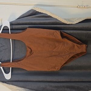a new day Rich Brown Apparel Body Suit Size S
